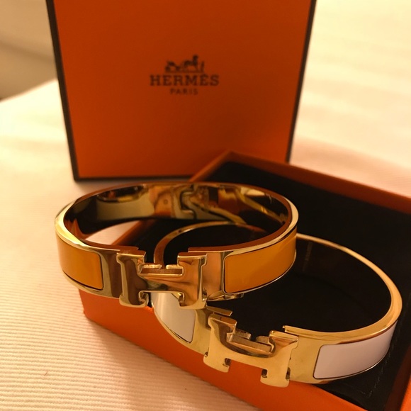 Two HERMES clic clac bracelet - Picture 5 of 5